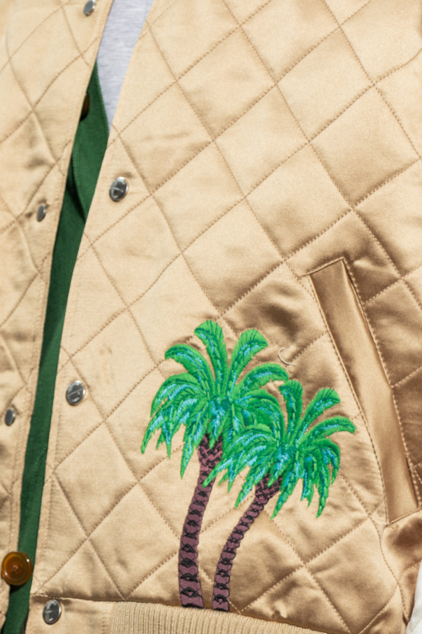 Gold Quilted bomber jacket Rhude Vitkac GB